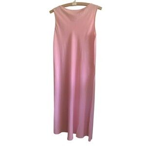 Josie by Natori Vintage Y2K Sleeveless Pink Slip Dress/Nightgown Size Small
